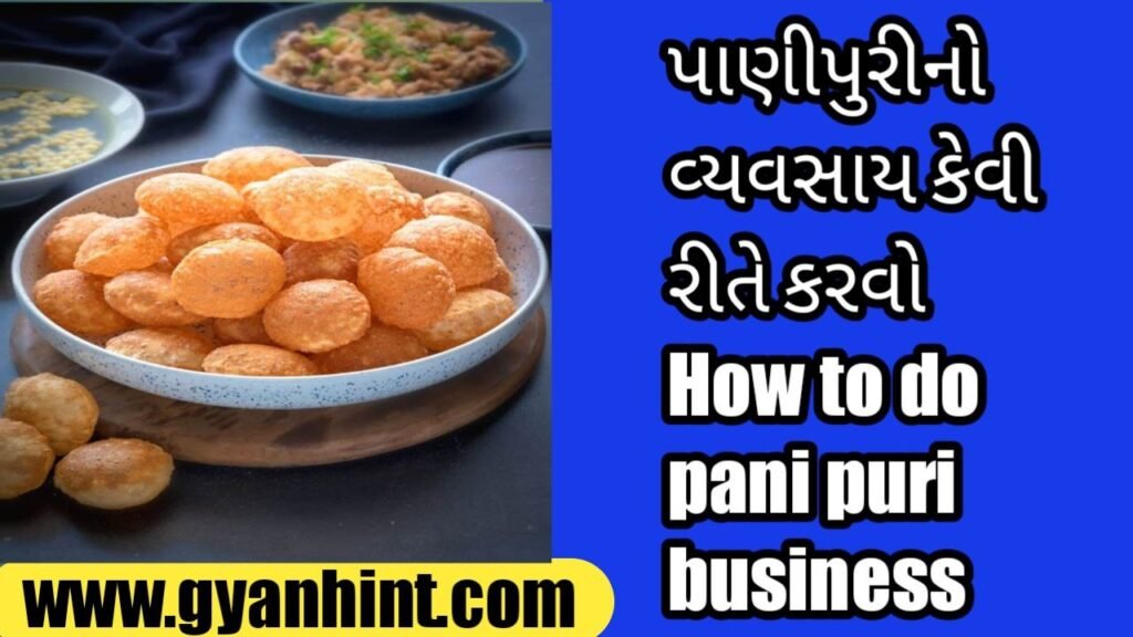 How to do pani puri business